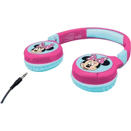 Lexibook Minnie Mouse 2in1 Bluetooth und Kabel, faltbare Kopfhörer