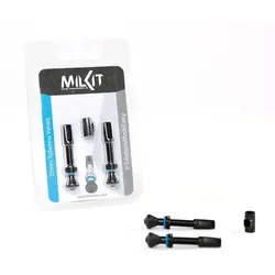 MILKIT Tubeless-Ventile SV - 45 mm Schwarz Modell 2024