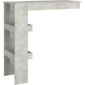vidaXL Wand-Bartisch 102 x 45 x 103,5 cm Betongrau