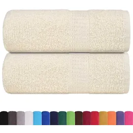 vidaXL FROGN Handtuchset 2-tlg. Creme