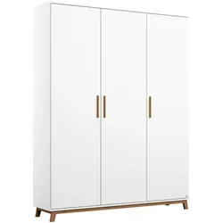 rauch Kleiderschrank »Carlsson« mit Drehtüren - 136x53x203cm - braun - Holz / Holz / Eichenholz