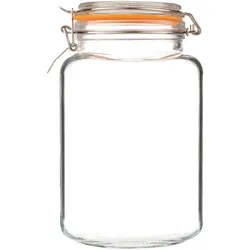 KILNER Bügelverschlussglas eckig 3,0 Liter Vorratsglas Einmachglas