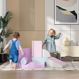 Homcom Schaumstoff Bausteine Kinder Softbausteine für Baby und Kleinkinder