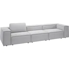 Home Affaire 3,5-Sitzer HOME AFFAIRE "Watertown, modernes Big-Sofa XXL, 336 cm Breite, auch in Feincord", grau (light, grau), B:336cm H:68cm T:98cm, 94% Polyester, 6% Nylon, Sofas, Riesiges Designersofa mit viel Platz & weichen Bezügen in Trendfarben