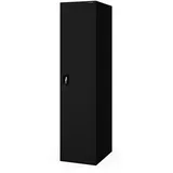 Jan Nowak Aktenschrank Metall abschließbar Büroschrank Dokumentenschrank Stahlschrank Ordnerschrank schmal 185 x 60 x 45 cm, 4 verstellbare Regalböden, Metallschrank