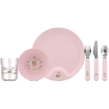 Mepal - Kindergeschirr Set Mio Little Dutch - Kinder Geschirr - Inklusive Kinderglas, Kinderteller, Kinderschale und Kinderbesteck - Spülmaschinengeeignet & BPA frei - 6-teilig Set - Fairy Garden