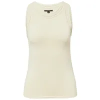 Comma, comma Weiches Strick-Top mit Ajourmuster beige 40 -