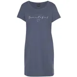 VIVANCE Bigshirt Pyjama-Shirt Blau 32/34