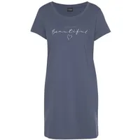 VIVANCE Bigshirt Pyjama-Shirt Blau 32/34