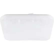 EGLO LED Deckenlampe Frania-S, Sternenhimmel Deckenleuchte mit Kristall-Effekt, Wandlampe aus Stahl und Kunststoff in weiß, Lampe für Badezimmer und Küche, neutralweiß, IP44, 33... -