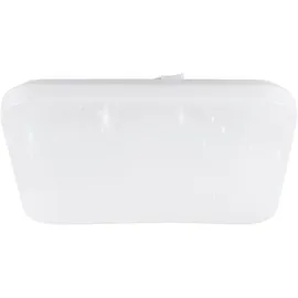 EGLO LED Deckenlampe Frania-S, Sternenhimmel Deckenleuchte mit Kristall-Effekt, Wandlampe aus Stahl und Kunststoff in weiß, Lampe für Badezimmer und Küche, neutralweiß, IP44, 33... -