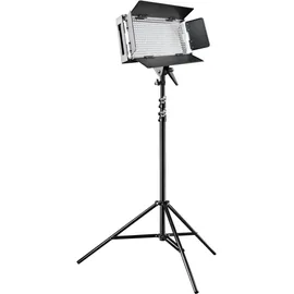 Walimex LED 500 Videolicht (dimmbare Flächenleuchte inkl. Lampenstativ WT-806)