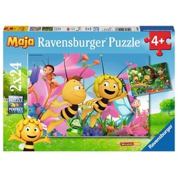 Ravensburger Puzzle »2 x 24 Teile Kinder Puzzle Biene Maja Die kleine Biene Maja 09093«, 24 Puzzleteile