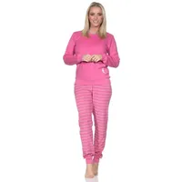 normann Frottee Pyjama mit Bündchen Rosa 36/38