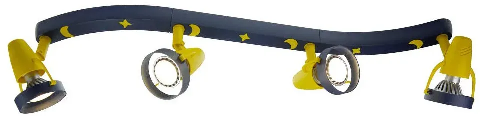 Niermann Standby Strahlerleiste Mond und Sterne GU10 4flammig 70cm