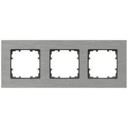 Siemens 5TG11230 DELTA miro Aluminium natur Rahmen 3-fach