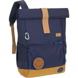 Lässig Kinderrucksack mit Brustgurt Freizeitrucksack wasserabweisend, 15 Liter/Medium Rolltop Backpack navy