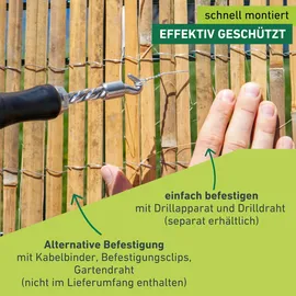 WINDHAGER Sichtschutzzaunmatten Mitake 150 x 300 cm natur