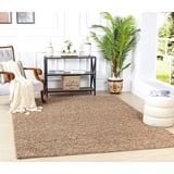 Surya Home Shaggy Berber Teppich - Flauschiger Teppich für Wohnzimmer, Esszimmer, Schlafzimmer, Langflor Hochflor Teppich flauschig - Teppich groß 120x170 cm, Wohnzimmerteppich in Hellbeige