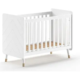 58 aufm Kessel Kamillah Babybett 124x68x96 Weiß