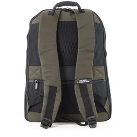 National Geographic Cityrucksack NATIONAL GEOGRAPHIC "Pro", Herren, Gr. B/H/T: 32cm, grün (khaki), Nylon, Rucksäcke Cityrucksack, mit gepolstertem Laptopfach