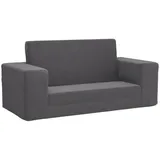 vidaXL Schlafsofa 2-Sitzer Anthrazit weich