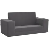 vidaXL Schlafsofa 2-Sitzer Anthrazit weich