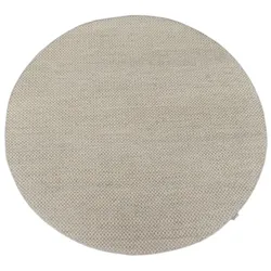 Wollteppich MORGENLAND "Bohemian - Kelim Teppich - Trendy", beige (natur), H:0,4mm Ø:200cm, Schurwolle, Teppiche, Flachgewebe