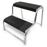 PRO PLUS Doppeltrittstufe Wohnwagen Wohnmobil Schwarz