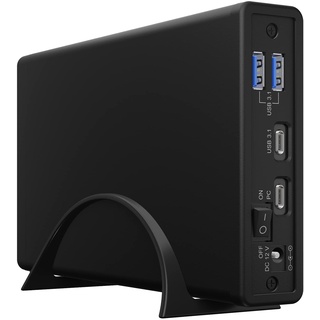 Icy Box IB-382H-C31 externes Gehäuse USB Type-C 2,5"/ 3,5" HDD/SSD