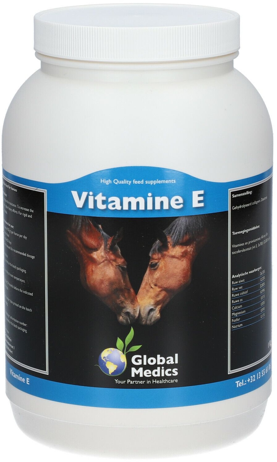 Global Medics Vitamine E 1 kg Poudre