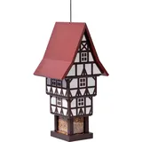 dobar Design-Dobar Vogelfutterhaus Zuckerhut mit Futtersilo 20 cm x 18 cm x 41 cm FSC®