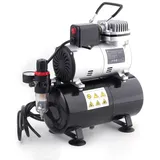 Timbertech ABPST08 Aufgerüstet AirBrush Kompressor Mächtig Luftstrom und Luftdruck mit Kühlung Lüfter Mini kompressor Profi-AirBrush Kompressor airbrush kompressor druckluft kompressor