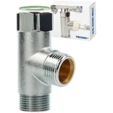 tecuro T-Verteilerstück 3/4 Zoll - für Geräte, MS-verchromt