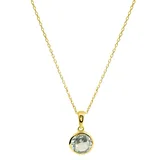 Fascination by Ellen K. Kette mit Anhänger 585/- Gelbgold Blautopas Gelbgold