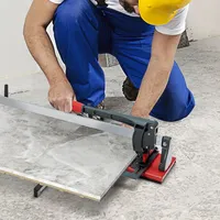 Costway Fliesenschneider manuell, Handfliesenschneider 120cm Schnittlänge / 16mm Schnittdicke/Winkel