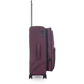 Stratic Bendigo Light Plus 4-Rollen Trolley 72 cm Laptopfach aubergine