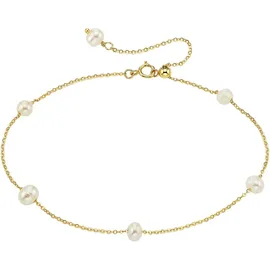 aniston jewelry & watches Armband mit Perlen gelb/goldfarben 24 cm