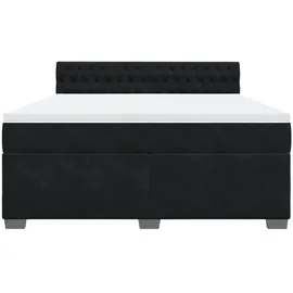 vidaXL Boxspringbett 180 x 200 cm Schwarz