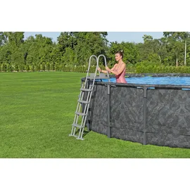 BESTWAY APX365TM Frame Pool Ø 610 x 132 cm inkl. Sandfilteranlage und Abdeckplane