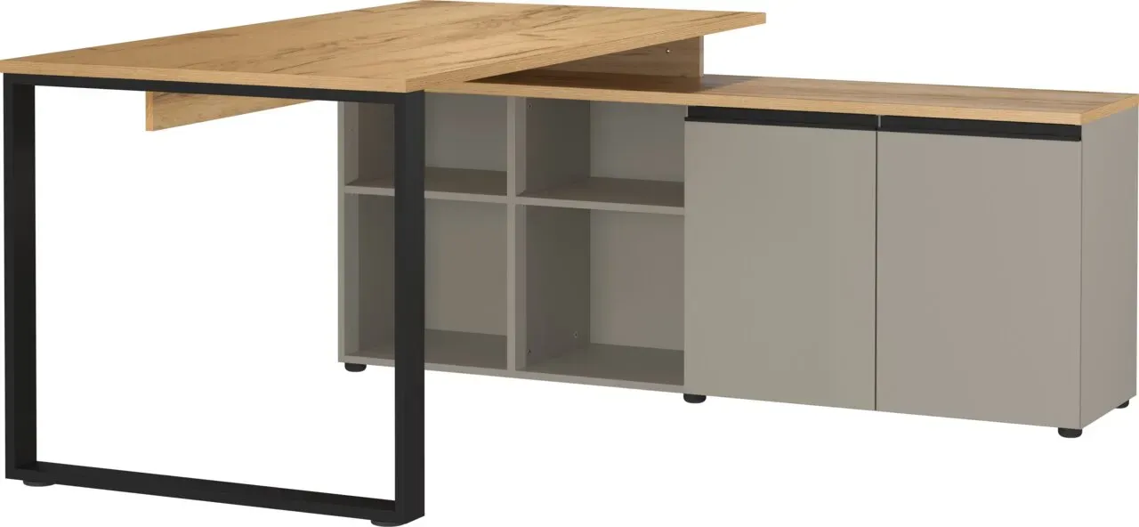 Novel Winkelschreibtisch DELTONA - B/H/T ca. 160.00x74.00x160.00
