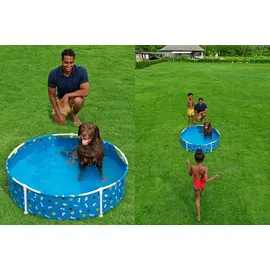 BESTWAY Frame Pool Pfote für Hunde Ø 122 x 30,5 cm (292 L)