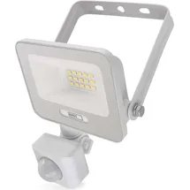 EMOS LED Strahler Aluminium 10 W mit Bewegungsmelder 20 cm weiß