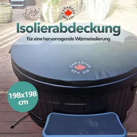 Canadian Spa Whirlpool Abdeckung Ø198cm braun universal passend