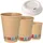Papstar Trinkbecher Pappe 0,1 l Ø 6 cm 50 St. Braun