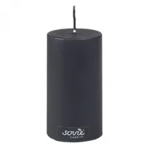 Sovie CANDLES Stumpenkerze 100 mm schwarz