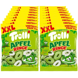 Trolli Saure Apfelringe XXL 350 g, 16er Pack