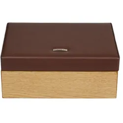 Windrose Wood Schmuckkoffer 26 cm braun