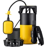 Wiltec 3 in 1 Flachsauger Tauchpumpe 550 W 12500 l/h mit Schwimmer