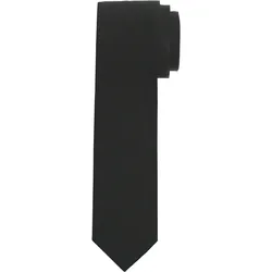 Krawatte OLYMP "Seidenkrawatte", Damen, schwarz, Seide, unifarben, klassisch, Krawatten